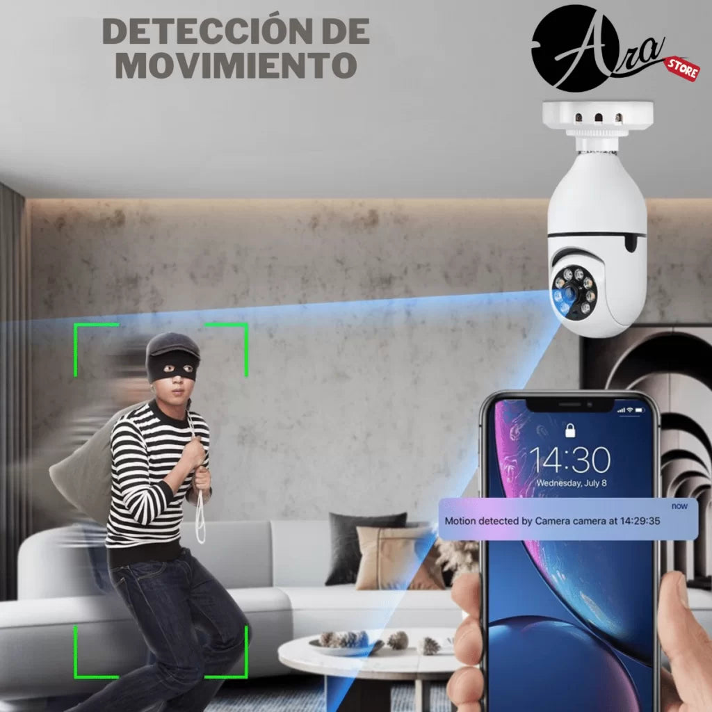 360CAM Cámara de Seguridad de Alta definición y Monitoreo remoto